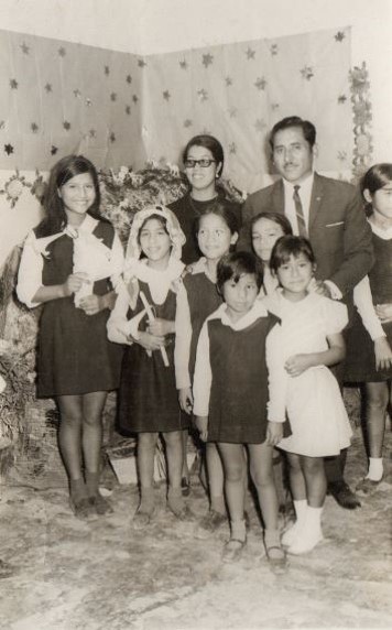 Gregorio Miraval  y Vilma Rueda,  a inicios del 70.