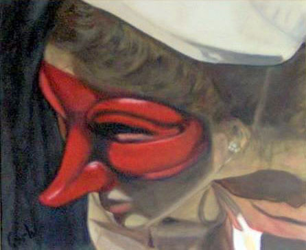 SMÉRALDINE - Acrylique sur canevas - 23x36 - VENDU