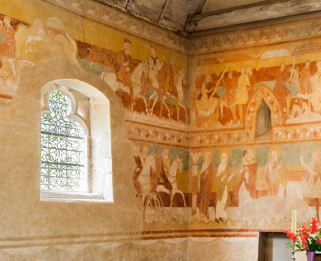 Fresques de l'Eglise St-Aignan de BRINAY