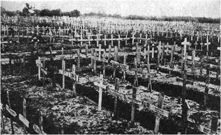 Tunbas de las victimas de la primera guerra mundial
