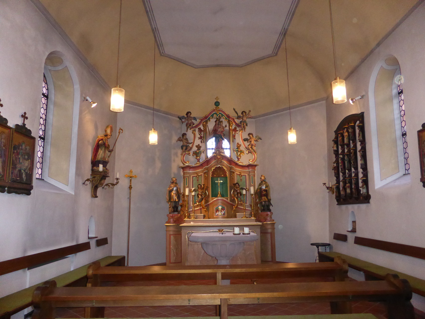 Der Innenraum der Kapelle