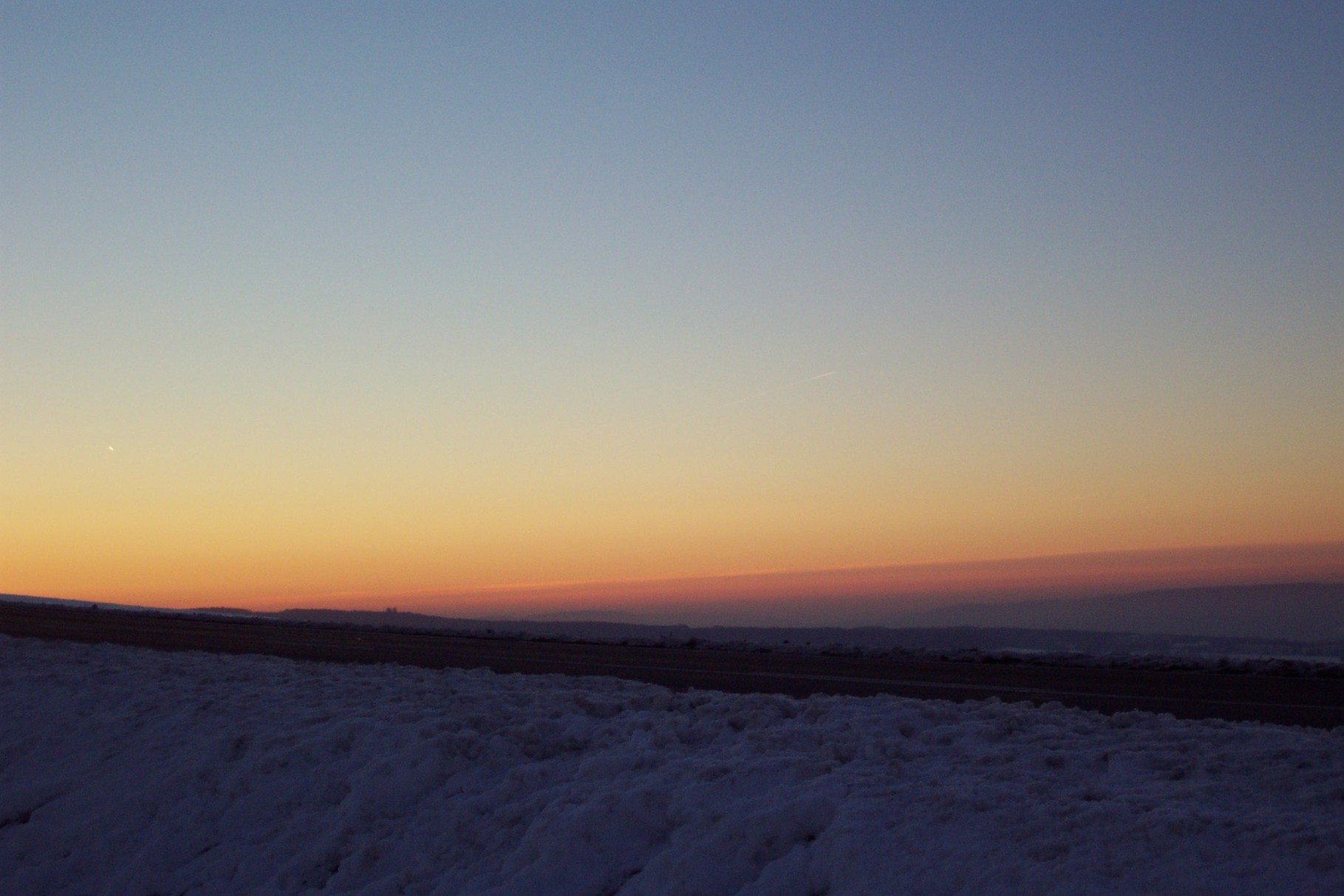 Sonnenuntergang von der Korlinger Höhe aus