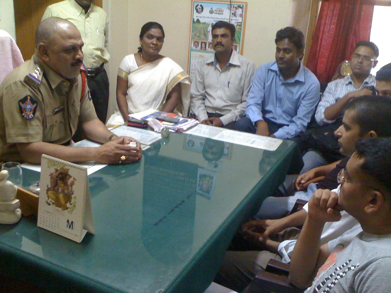 IPS Officer Trainees interacts with local Police on Field Visit organized by CMM,Part of Sensitization workshop on Marginal Communities