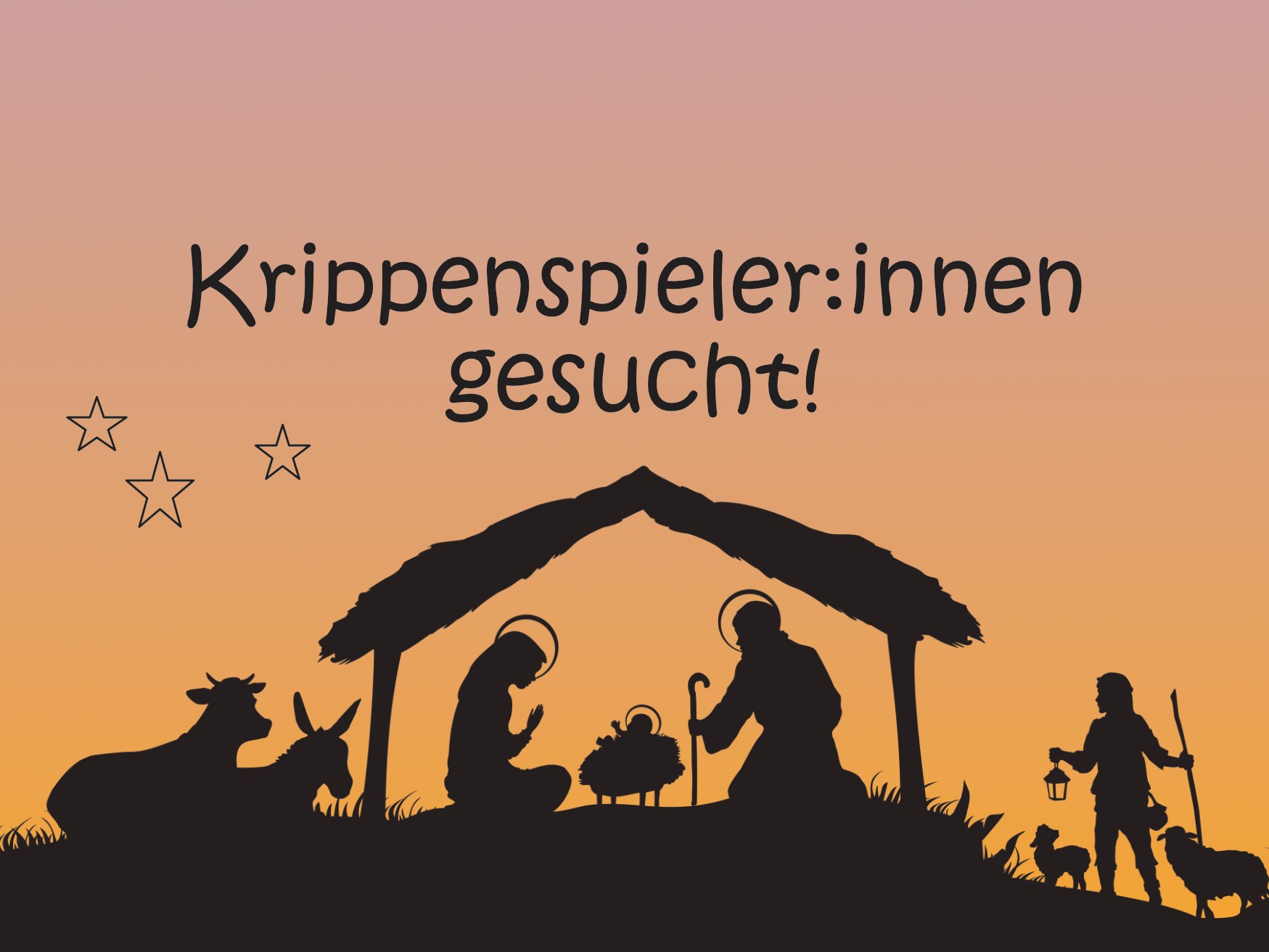 Krippenspieler:innen gesucht!
