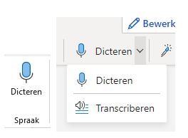 Dicteren van spraakherkenning