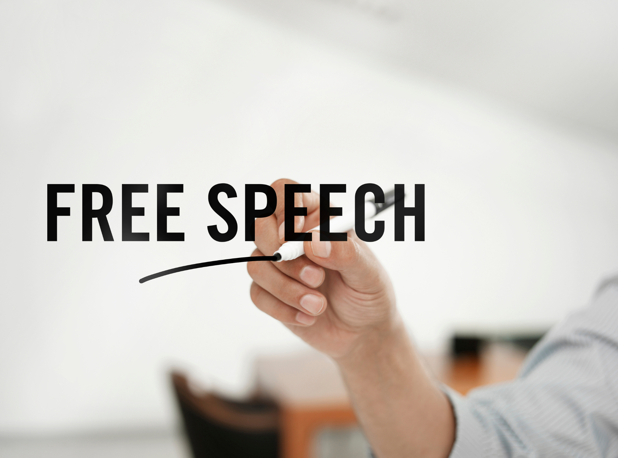 Free speech is geen spraakherkenning
