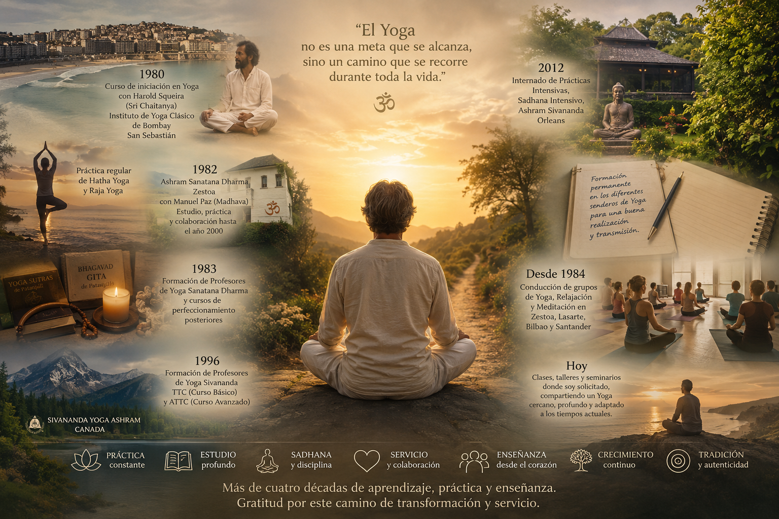 Mi camino en el Yoga: más de cuatro décadas de práctica, estudio y enseñanza