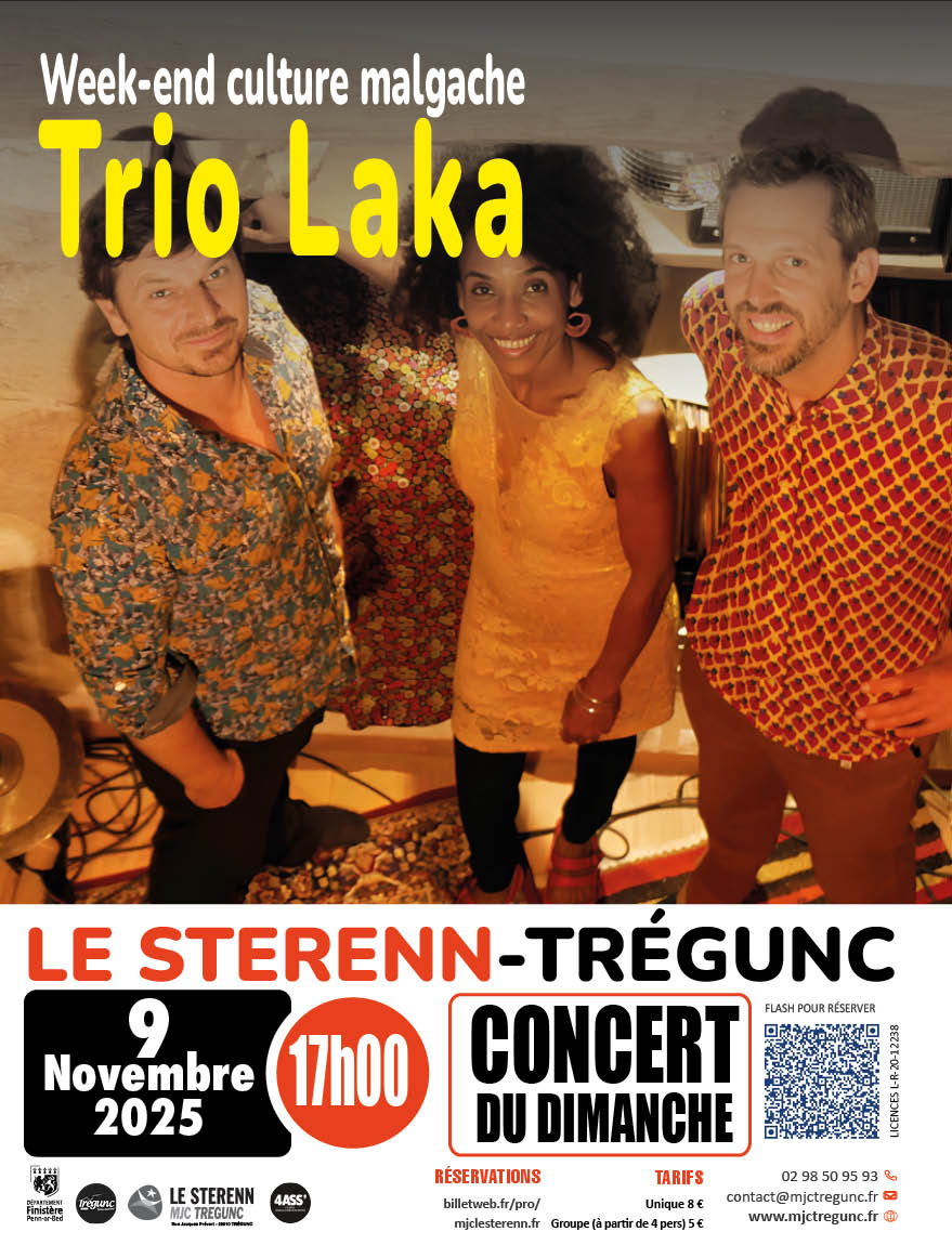 9 Novembre 17h00 TRIO LAKA - Concert du Dimanche