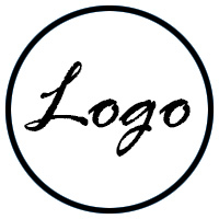Foto logo negro con fondo blanco