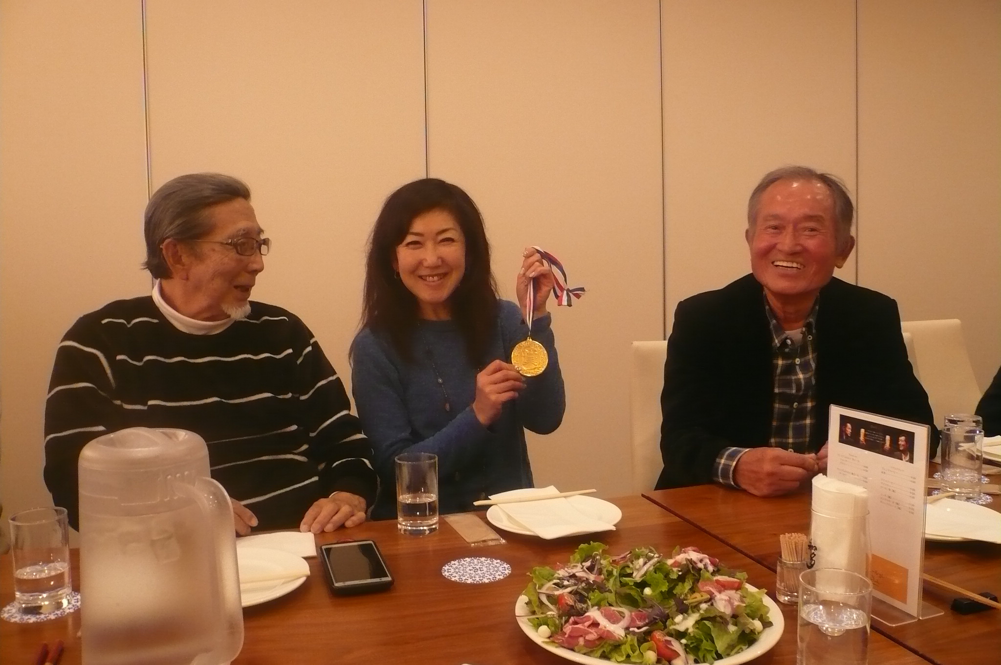 発表前は富田さん優勝ベスグロの田中さんが2位と盛り上がる