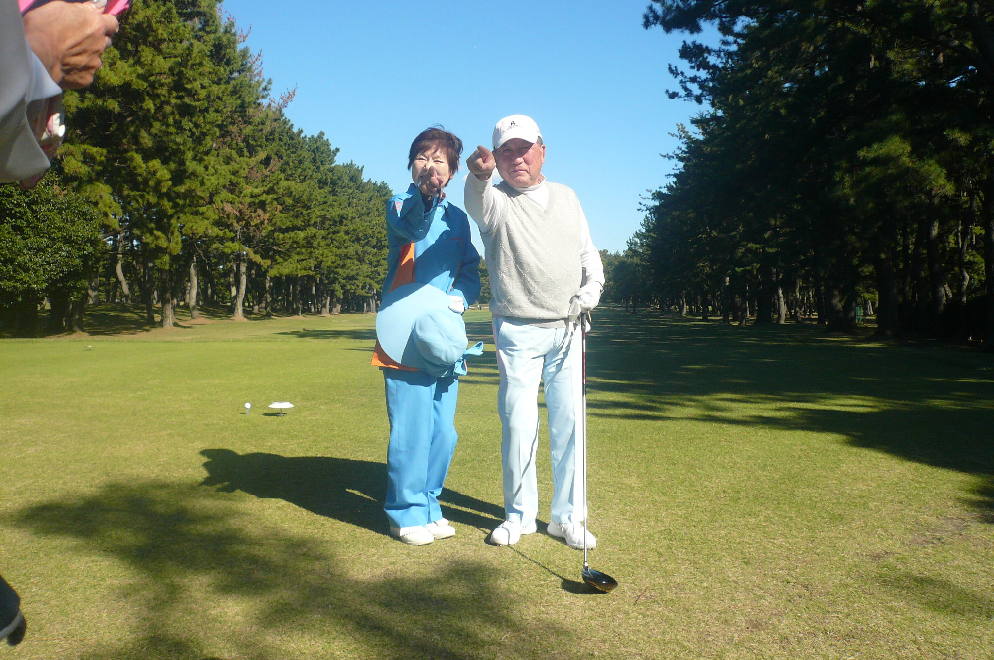 優勝の陰に本日の名キャディー赤坂さん