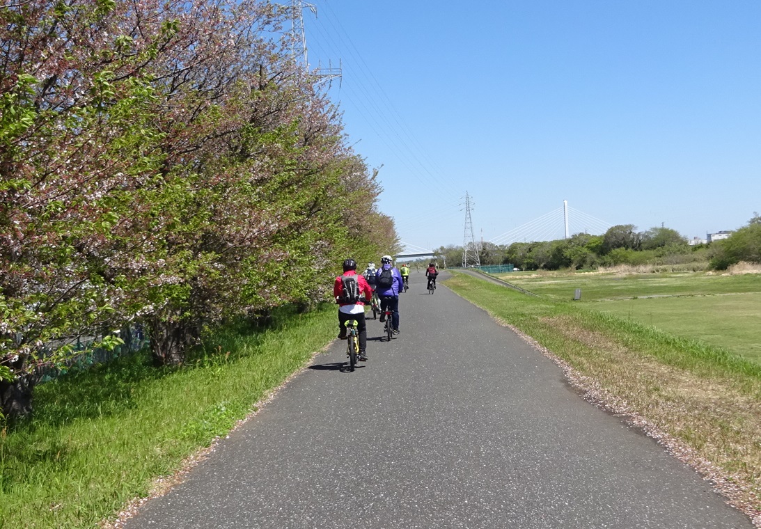 追い風で🚲グングン快調！