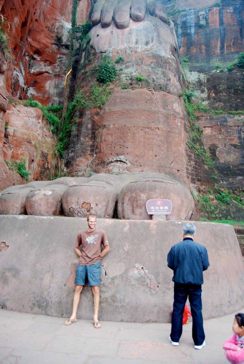 David und die Zehen des großen Buddha