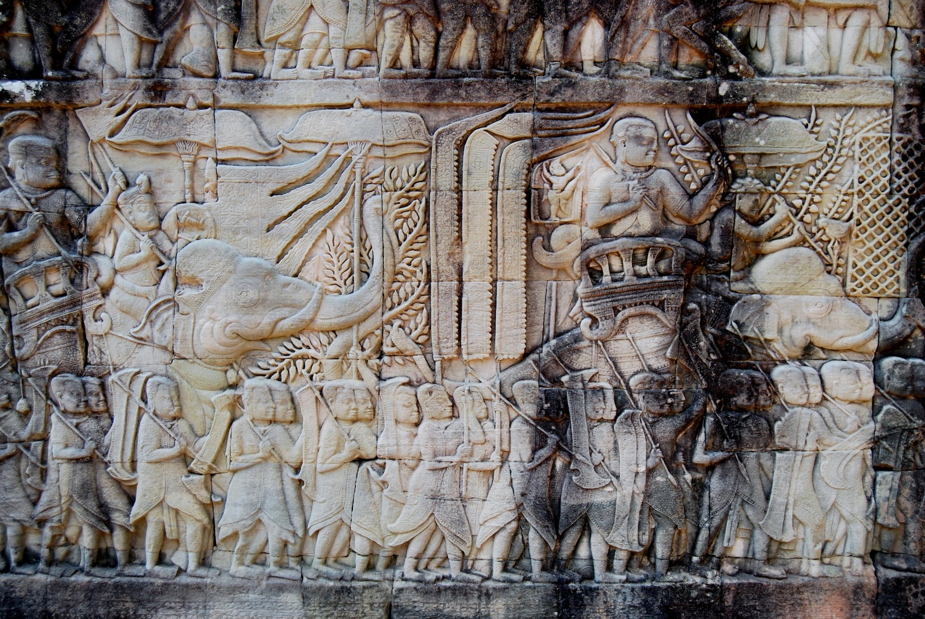 Reliefs im Angkor Thom