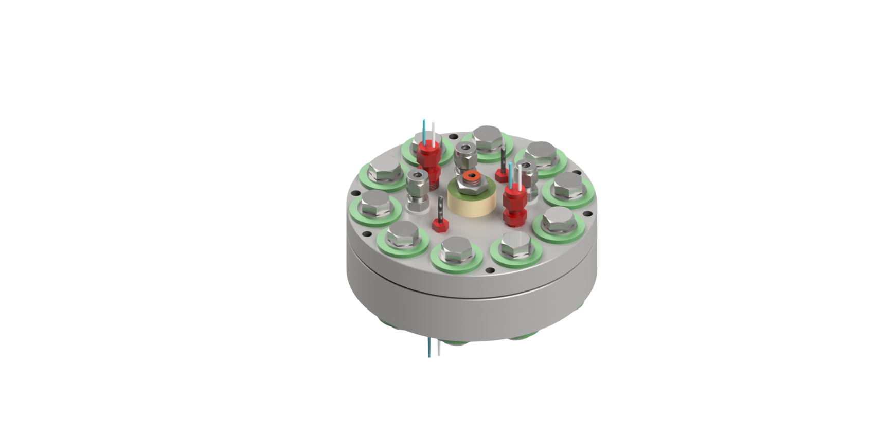 Prototype electrochemical compressor.