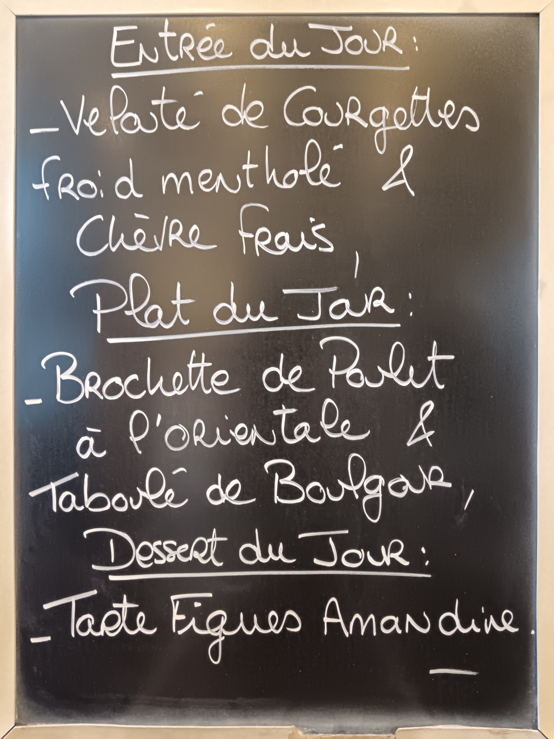 plats du jour Restaurant Saint Ouen l'Aumone