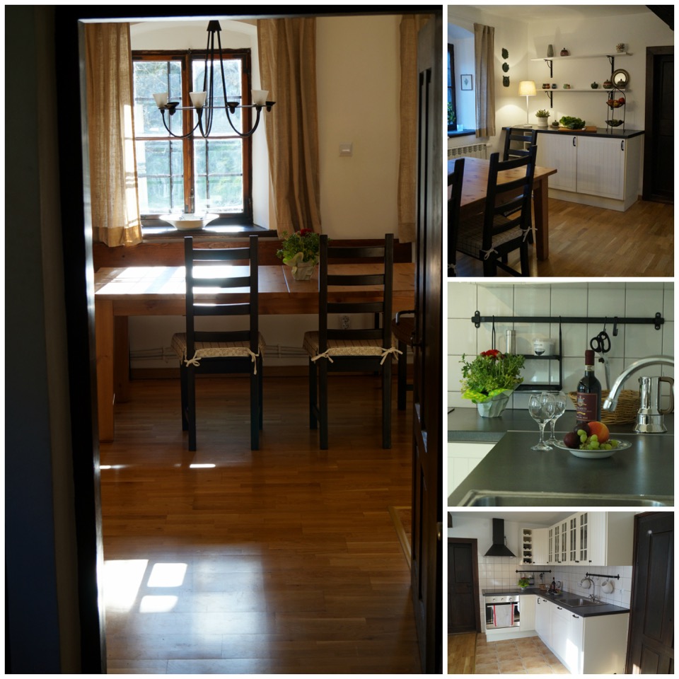 eine Landhaus Küche mit hohem Komfort
