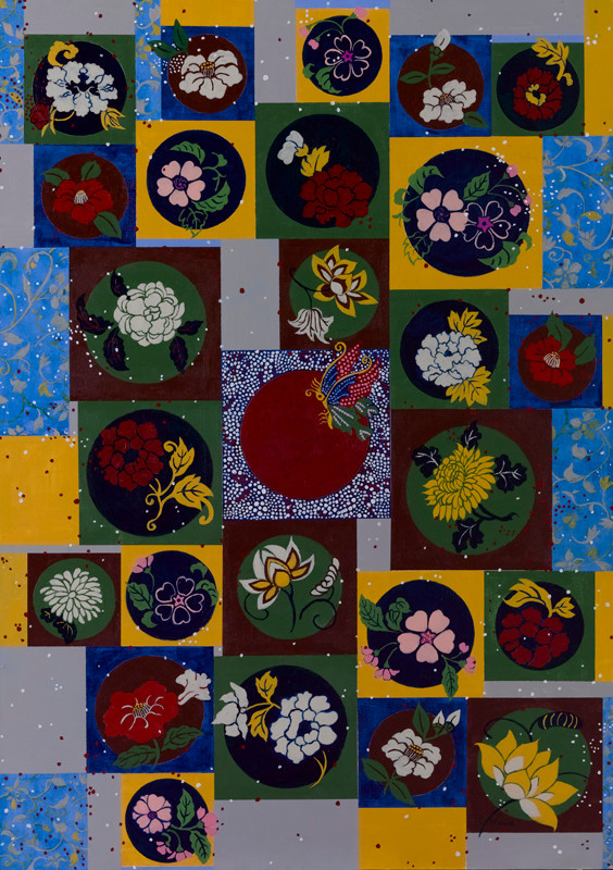 和　1030㎜×728㎜　acrylic painting