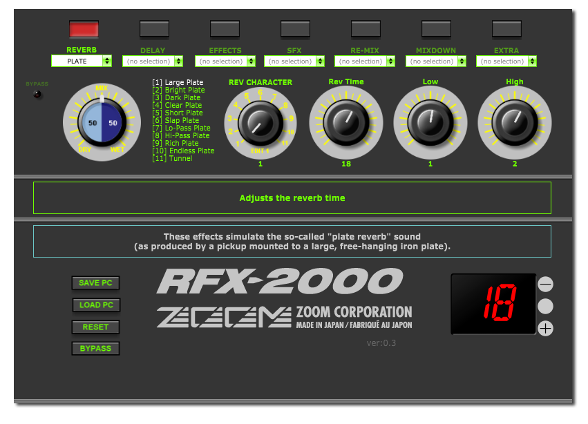 Zoom RFX-2000 Editor