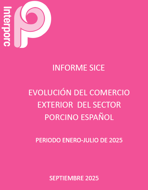 EVOLUCIÓN DEL COMERCIO EXTERIOR DEL SECTOR PORCINO ESPAÑOL PERIODO ENERO-JULIO DE 2025