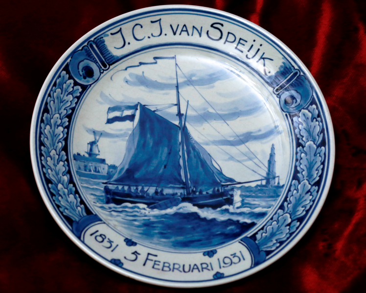 Memorial plate for the 100th anniversary of the death of Van Speijk, 1931