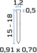 Čavlići 0,8 mm