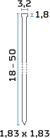 Čavlići kaljeni 1,8 mm