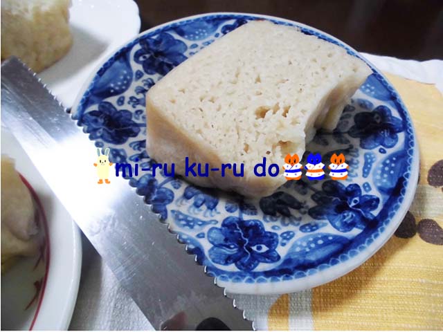 a piece of bread made with rice flour!