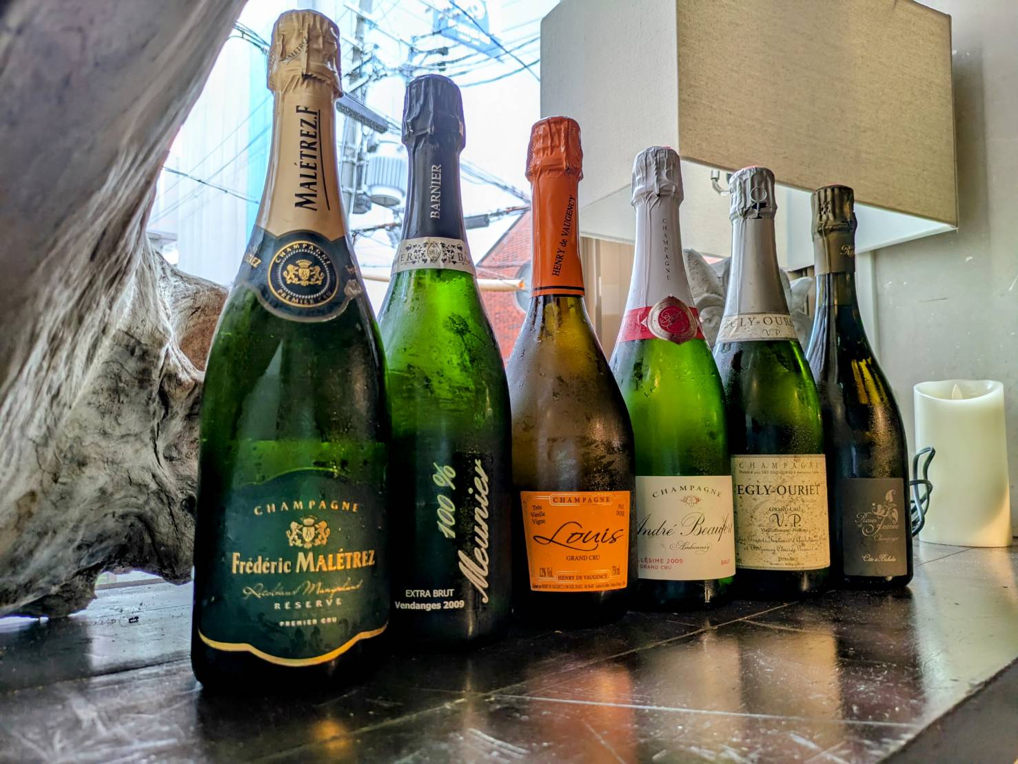 寝かせたシャンパーニュ