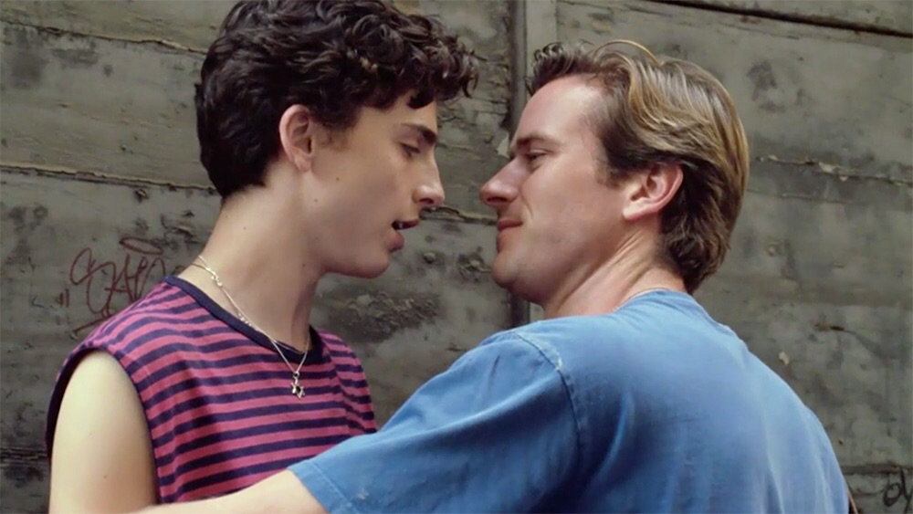 Timothee Chalamet & Armie Hammer in Call Me By Your Name