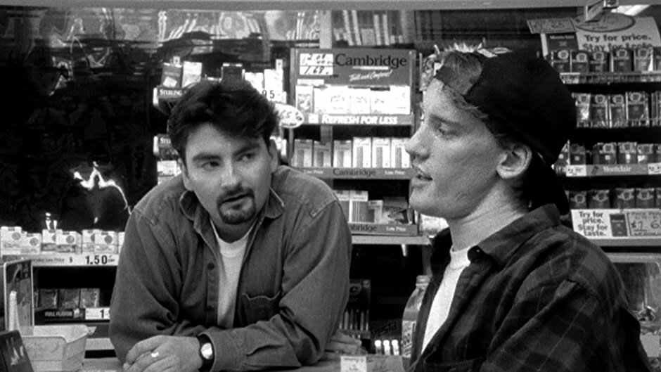 Brian O'Halloran & Jeff Anderson in Clerks