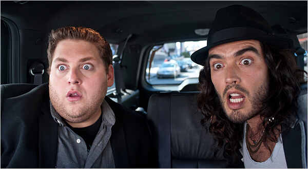 Jonah Hill & Russell Brand in Get Him To The Greek