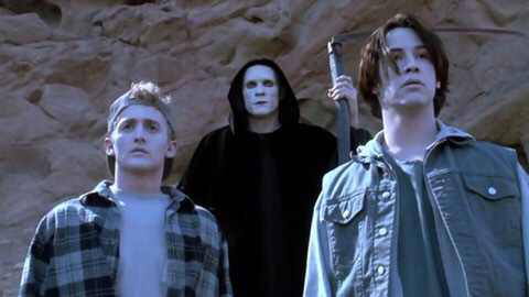 The cast of Bill & Ted's Bogus Journey