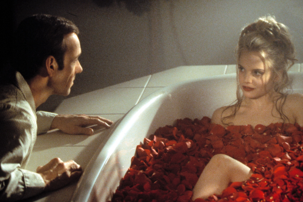 Kevin Spacey & Mena Suvari in American Beauty