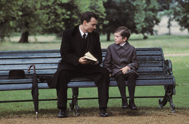 Johnny Depp & Freddie Highmore in Finding Neverland