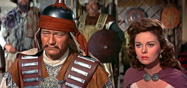 John Wayne & Susan Hayward in The Conqueror