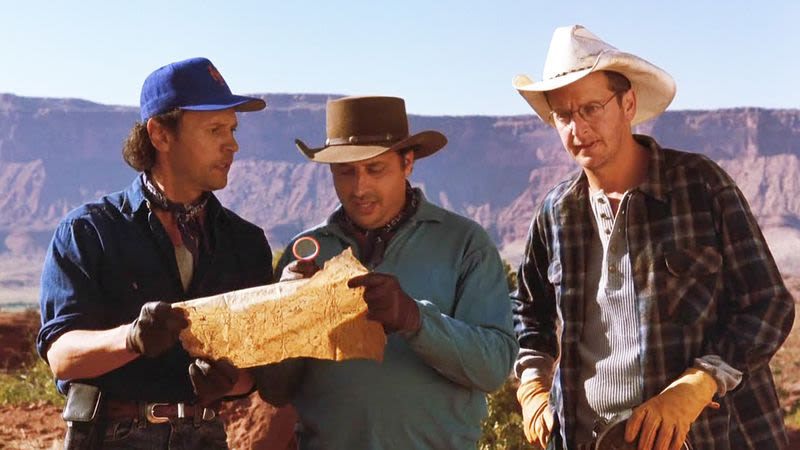 Billy Crystal, Jon Lovitz & Daniel Stern in City Slickers II