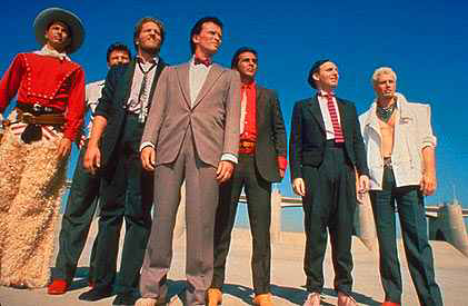 The cast of The Adventures of Buckaroo Banzai Across The 8th Dimension