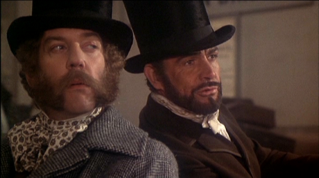 Donald Sutherland & Sean Connery in The First Great Train Robbery