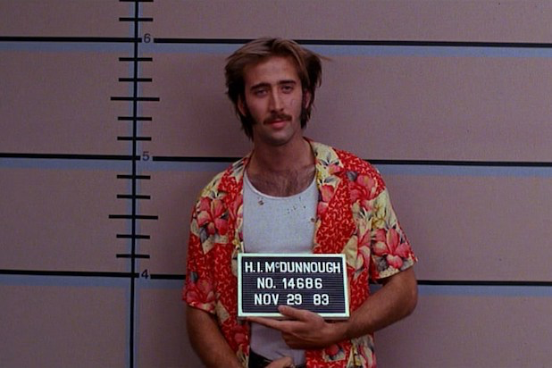 Nicolas Cage in Raising Arizona