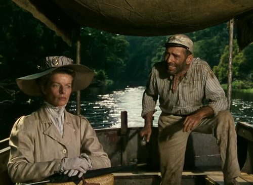 Katharine Hepburn & Humphrey Bogart in The African Queen