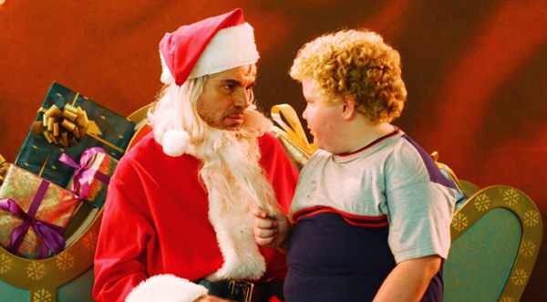 Billy Bob Thornton & Brett Kelly in Bad Santa