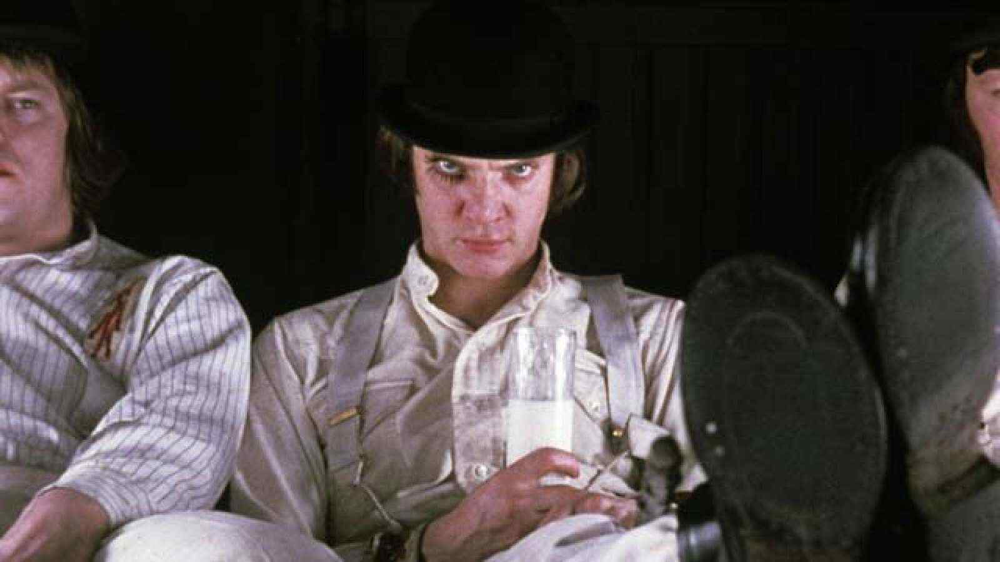 Malcolm McDowell in A Clockwork Orange