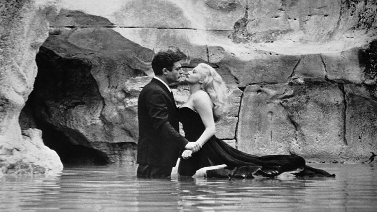 Marcello Mastroianni & Anita Ekberg in La Dolce Vita