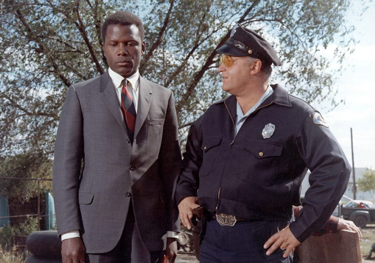 Sidney Poitier & Rod Steiger in In the Heat of the Night