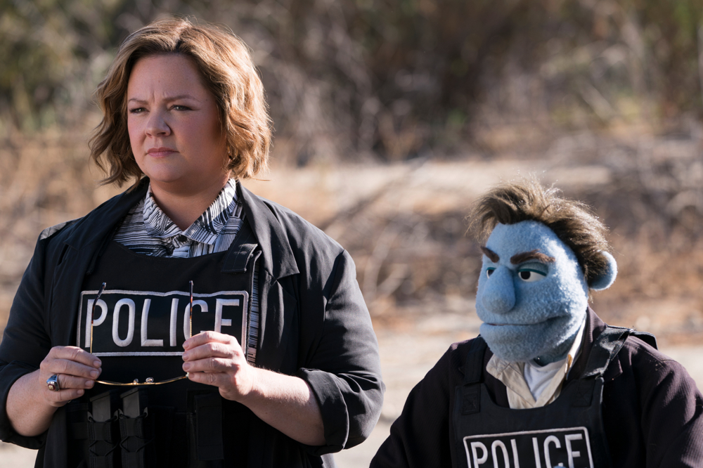 Melissa McCarthy (left) in The Happytime Murders