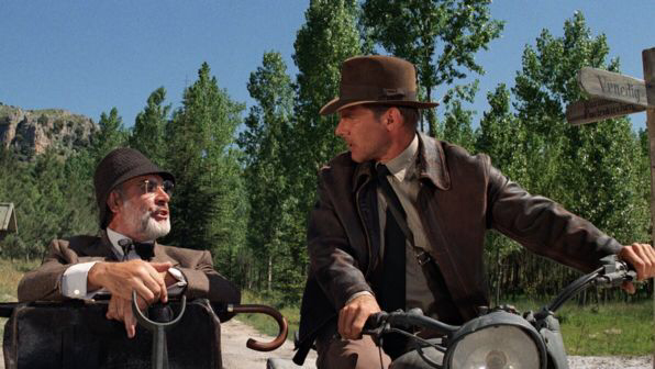 Sean Connery & Harrison Ford in Indiana Jones & The Last Crusade