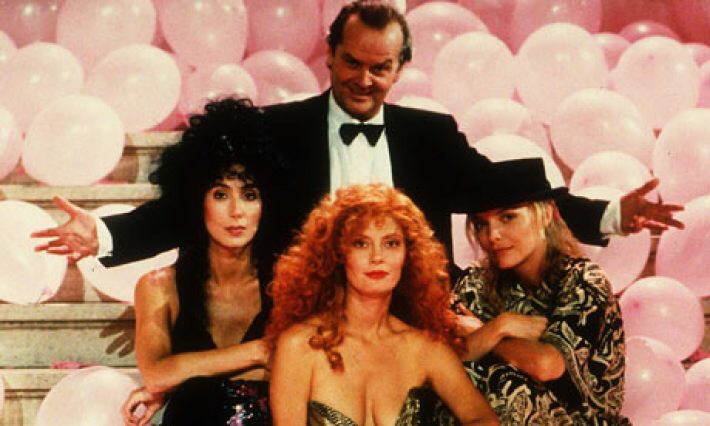 The cast of The Witches of Eastwick