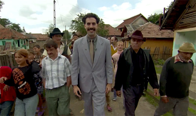 Sacha Baron Cohen in Borat: Cultural Learnings of America for Make Benefit Glorious Nation of Kazakhstan