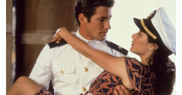 Richard Gere & Debra Winger in An Officer & A Gentleman